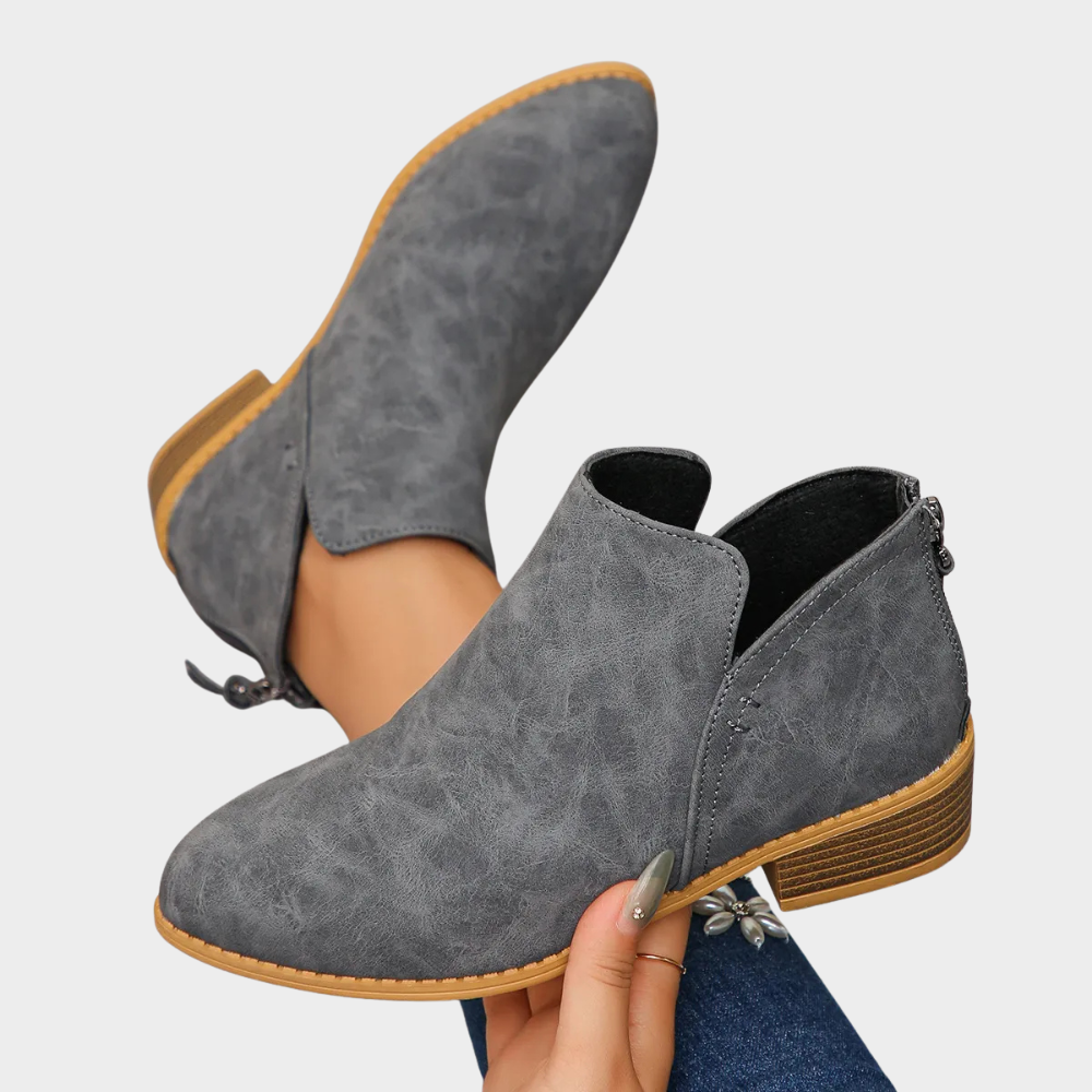 Oakley | Low Heel Ankle Boots