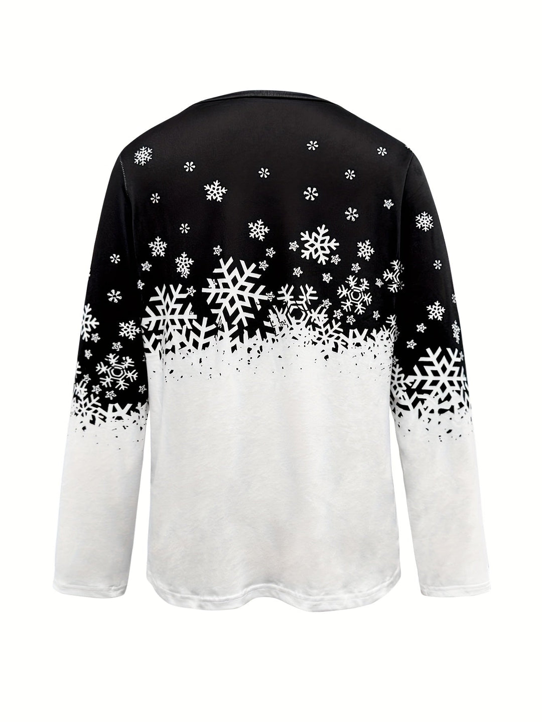 Helen | Winter Print Long-Sleeve Top