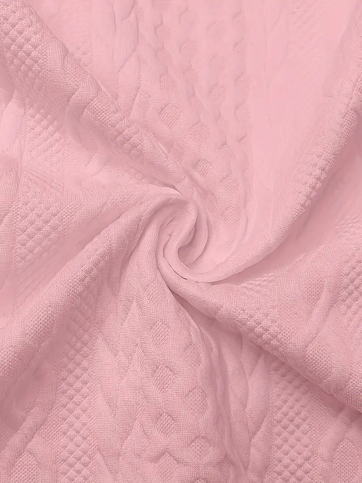 Elvarine | Textured Zip-Up Bomber Jacket