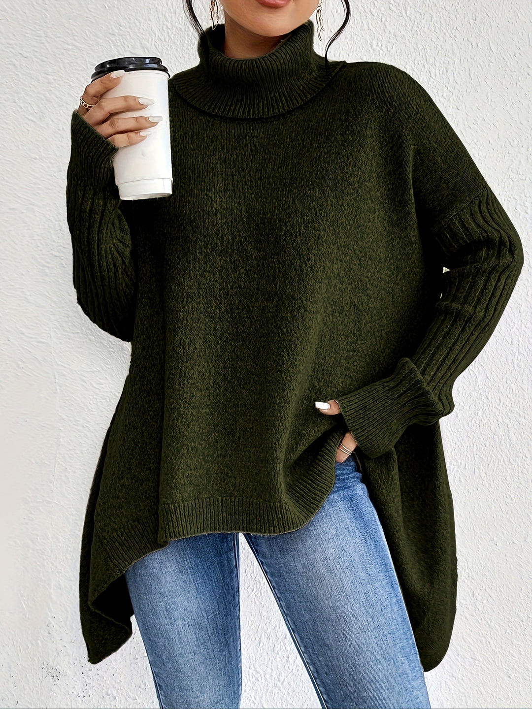 Irina | Oversized Turtleneck Sweater