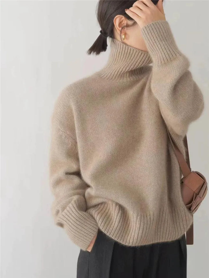 Isabel | High Collar Cashmere