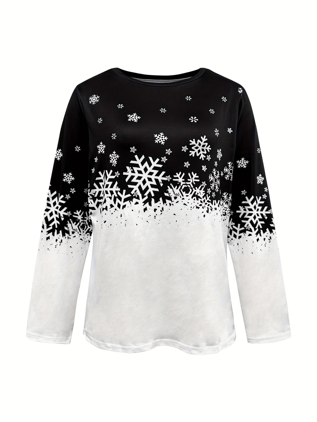 Helen | Winter Print Long-Sleeve Top